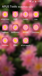 اسکرین شات برنامه Flowers|APUS Launcher theme 3