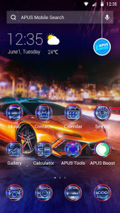 اسکرین شات برنامه Luxury cool passion sports car– APUS theme 2