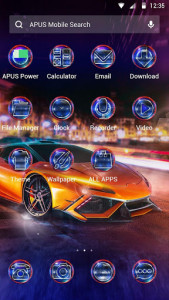 اسکرین شات برنامه Luxury cool passion sports car– APUS theme 3