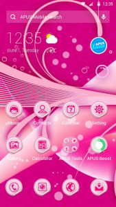 اسکرین شات برنامه Pink lite flower theme & HD wallpapers 1