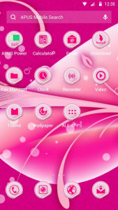 اسکرین شات برنامه Pink lite flower theme & HD wallpapers 2