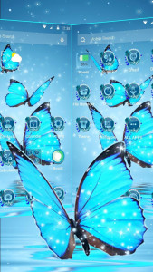 اسکرین شات برنامه Blue Fantasy Butterfly Theme 5