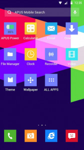 اسکرین شات برنامه Color Lump-APUS Launcher theme 2