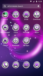 اسکرین شات برنامه Dazzling-APUS Launcher theme 2