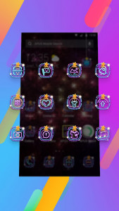 اسکرین شات برنامه Colorful nightlife -APUS Launcher theme 3