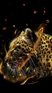 اسکرین شات برنامه Fire Leopard Wolf--APUS Launcher fashion theme 6