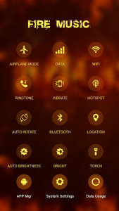 اسکرین شات برنامه Flame Music APUS Launcher theme 3