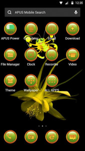 اسکرین شات برنامه Flowers-APUS Launcher theme 2