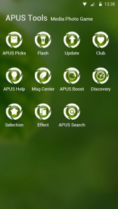 اسکرین شات برنامه Green|APUS Launcher theme 3