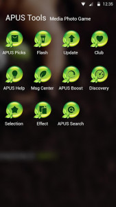 اسکرین شات برنامه Green-APUS Launcher theme 3