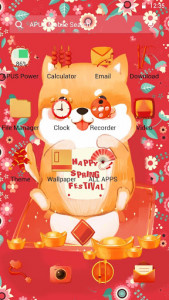 اسکرین شات برنامه Happy Spring Festival-APUS Launcher Theme 3