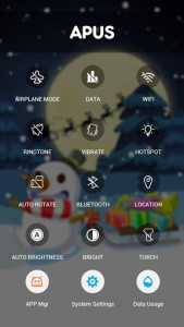 اسکرین شات برنامه Merry Christmas Cute Snowman-APUS Launcher theme 6
