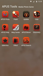 اسکرین شات برنامه Passionate-APUS Launcher theme 3