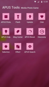 اسکرین شات برنامه Pink-APUS Launcher theme 3