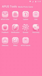 اسکرین شات برنامه Pink Girl-APUS Launcher theme 3