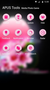 اسکرین شات برنامه Pink Heart Love-APUS Launcher stylish theme 3