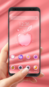 اسکرین شات برنامه Pink Phone -- APUS Launcher Free Theme 4