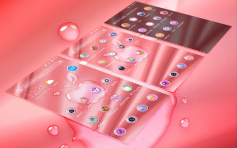 اسکرین شات برنامه Pink Phone -- APUS Launcher Free Theme 3