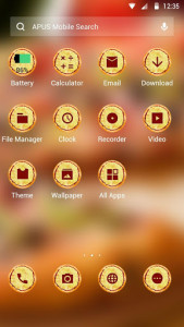 اسکرین شات برنامه pizza-APUS Launcher theme 2