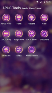 اسکرین شات برنامه Purple Love Flower- APUS Launcher Free Theme 6