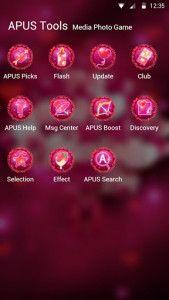 اسکرین شات برنامه Red Rose Valentines Day Theme—APUS Launcher 4