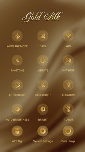 اسکرین شات برنامه Golden Silk APUS Launcher Theme 3