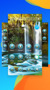 اسکرین شات برنامه waterfall nature scene -APUS Launcher theme 2