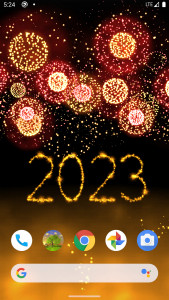 اسکرین شات برنامه New Year 2023 Fireworks 4D 4