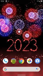 اسکرین شات برنامه New Year 2023 Fireworks 4D 1