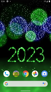 اسکرین شات برنامه New Year 2023 Fireworks 4D 2