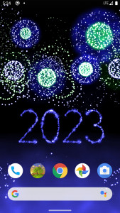 اسکرین شات برنامه New Year 2023 Fireworks 4D 3
