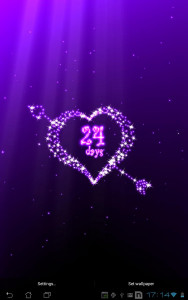 اسکرین شات برنامه Hearts live wallpaper 8