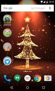 اسکرین شات برنامه Christmas tree live wallpaper 1