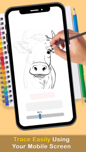 اسکرین شات 2 برنامه AR Drawing Sketch and Color