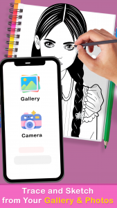 اسکرین شات 5 برنامه AR Drawing Sketch and Color