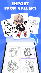 اسکرین شات 4 برنامه Draw Anime: Easy AR Drawing