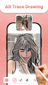 اسکرین شات 1 برنامه AR Drawing - Trace Drawing App