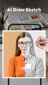 اسکرین شات 3 برنامه Sketch Photo: Learn to Draw