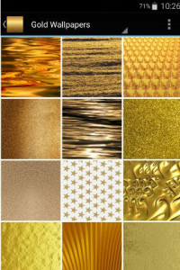 اسکرین شات برنامه Gold Wallpapers 1