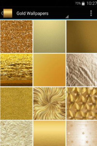 اسکرین شات برنامه Gold Wallpapers 2