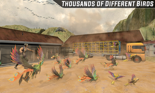 اسکرین شات برنامه Birds Transport Truck Simulator -Cage Truck Driver 4