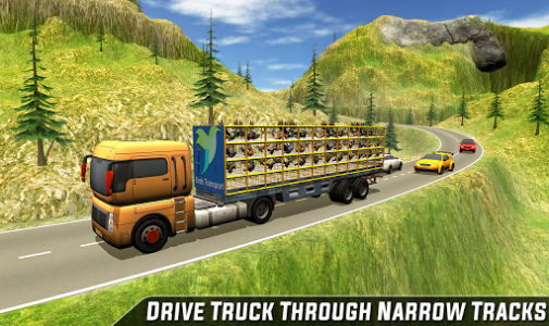 اسکرین شات برنامه Birds Transport Truck Simulator -Cage Truck Driver 5
