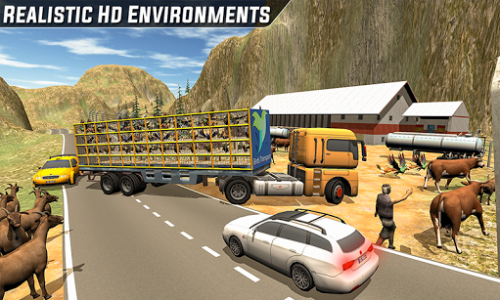 اسکرین شات برنامه Birds Transport Truck Simulator -Cage Truck Driver 3