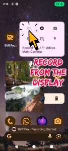 اسکرین شات برنامه Background Video Recorder Pro 2