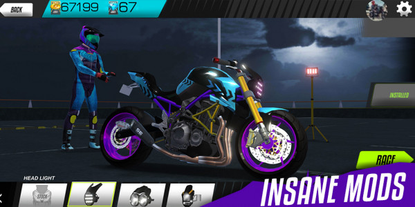 اسکرین شات بازی Drift Bike Racing 2