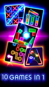 اسکرین شات 3 برنامه Tic Tac Toe Glow: 2 Players