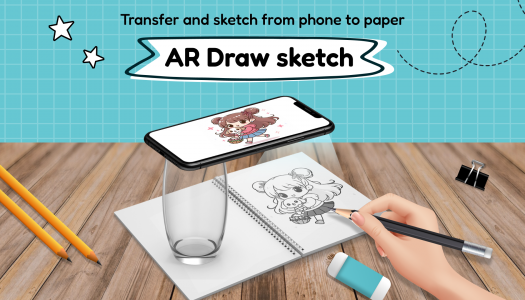 اسکرین شات برنامه AR Draw Sketch: Trace & Draw 1