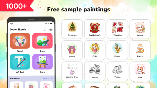اسکرین شات 8 برنامه AR Draw Sketch & Paint