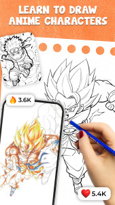 اسکرین شات 1 برنامه AR Drawing Anime Sketch