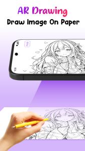 اسکرین شات 1 برنامه PicTrace: AR Drawing & Sketch